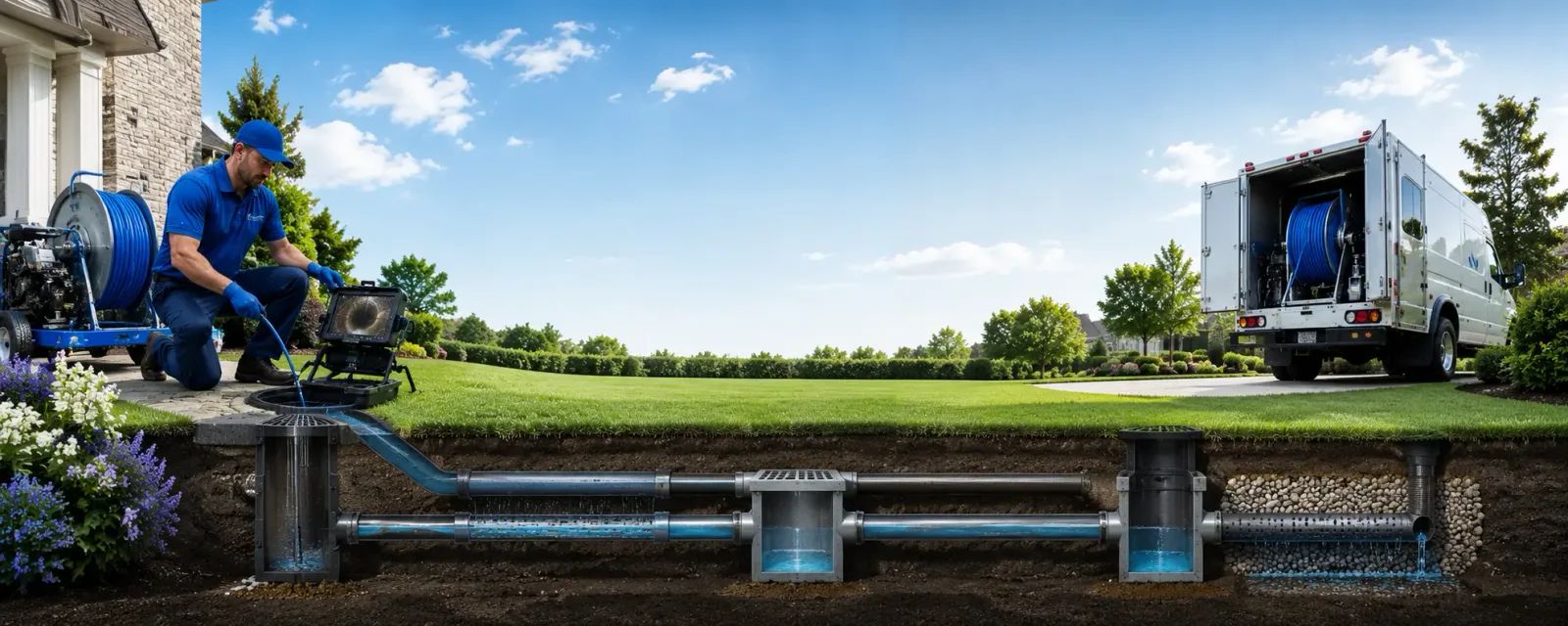 Outdoor drain cleaning information for Wyandanch, NY